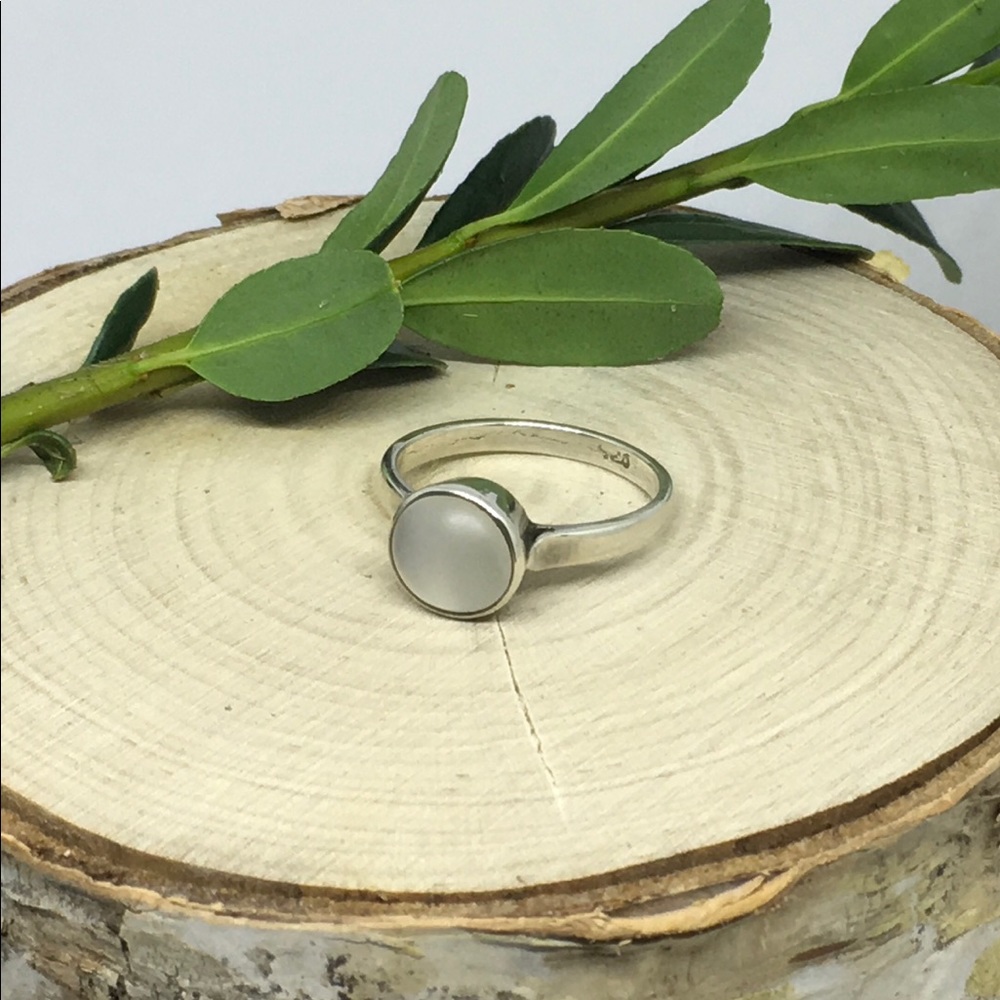 Moonstone Silver Ring